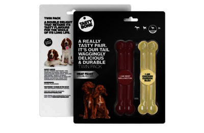 Tasty Dog Bone Meat Feast Twin Pack